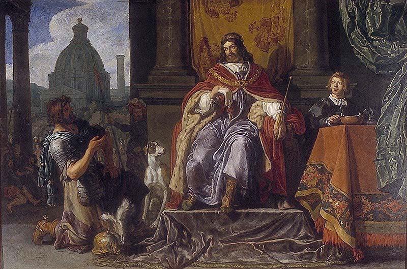 Pieter Lastman David handing over a letter to Uriah Spain oil painting art